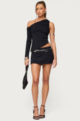 Lucretia Asymmetric Off Shoulder Top