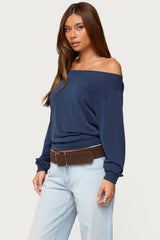 Nannie Off Shoulder Oversized Top