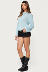 Drop Shoulder Light Knit Sweater