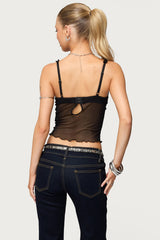 Mercy Sheer Mesh Bra Top