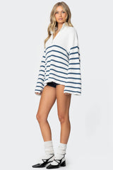 Oversized Quarter Zip Sweater