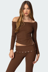 Aries Studded Asymmetric Top