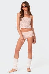Starstruck Sheer Low Rise Micro Shorts