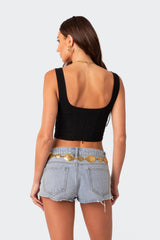 Genevive Woven Stretch Corset