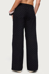 Misha Polka Dot Baggy Low Jeans