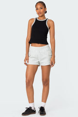 Wes Contrast Ribbed Tank Top