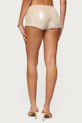 Roxey Sequin Micro Shorts