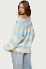 Tracie Striped Oversized Sweater