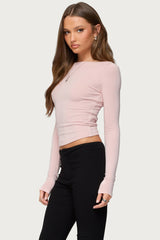 Embry Boat Neck Raglan Top