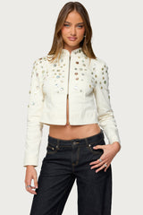 Elira Iridescent Fitted Jacket