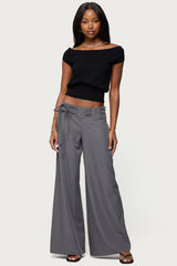 Willard Baggy Lace Up Belt Pants