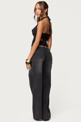 Aliyah Zip Low Rise Jeans