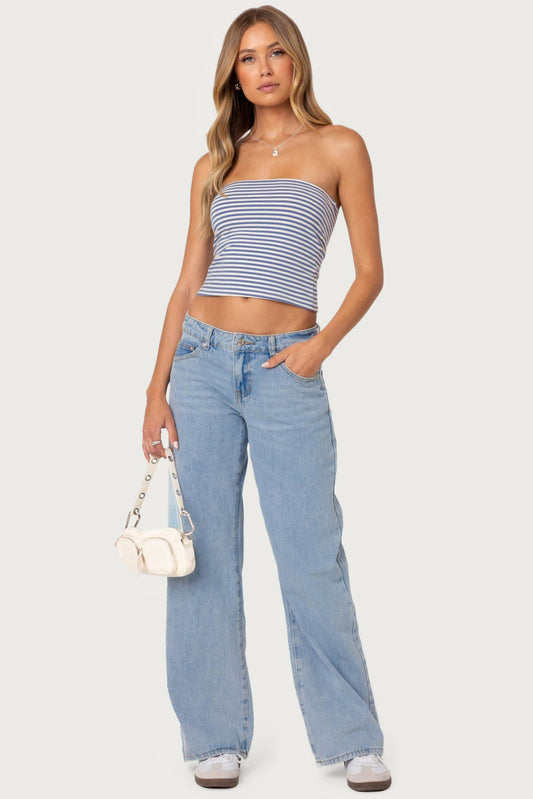 Raelynn Washed Low Rise Jeans