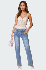 Torin Sheer Lace Tank Top