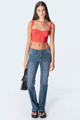 Teagen Mesh Corset Top