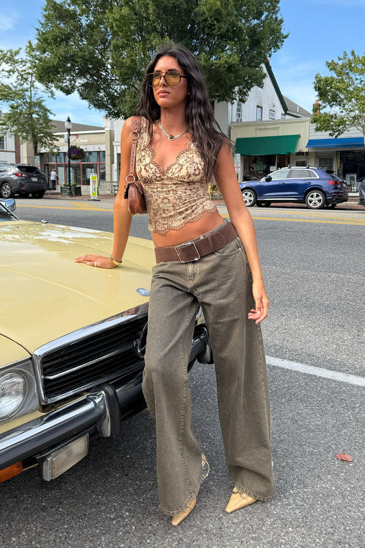 Zahra Mud Wash Low Rise Jeans