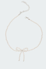 Pearl Bow Necklace