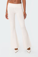 Desiree Knitted Low Rise Fold Over Pants