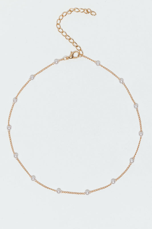 Spaced Out Pearly Necklace