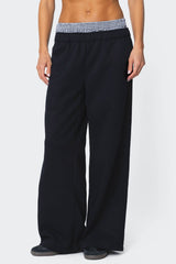 Gingham Boxer Detail Sweatpants