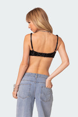 Oolala Sequin Bra Top