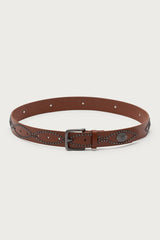 Orion Studded Faux Leather Belt