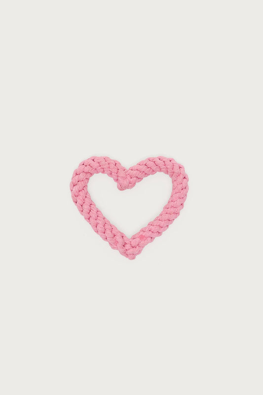 Fetching Heart Rope Toy