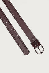 Studded Faux Leather Belt