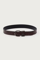 Studded Faux Leather Belt