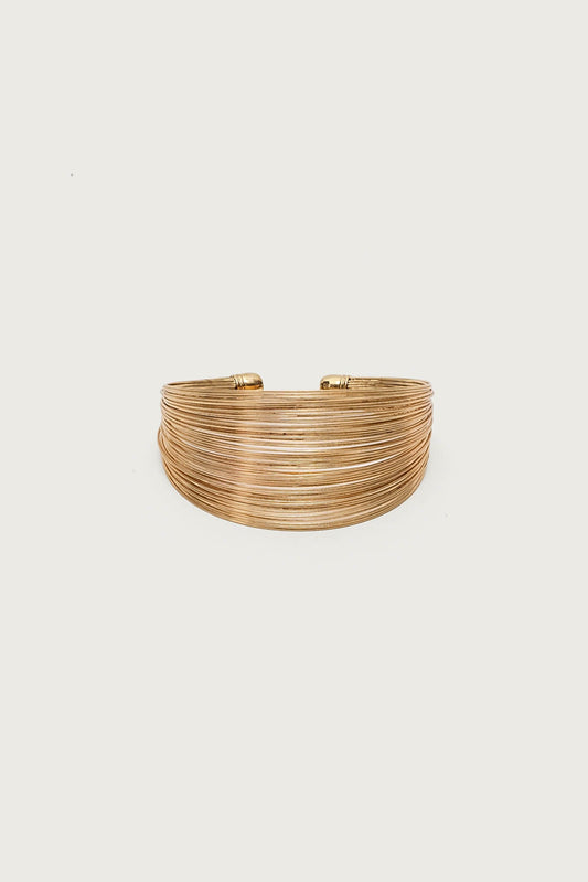Layered Wire Cuff Bracelet