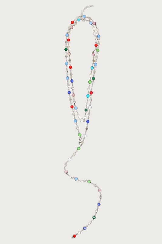 Cascading Gemstone Necklace Set