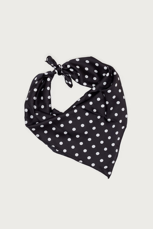 Polka Dot Satin Effect Belt