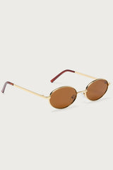 Naomie Oval Metal Sunglasses