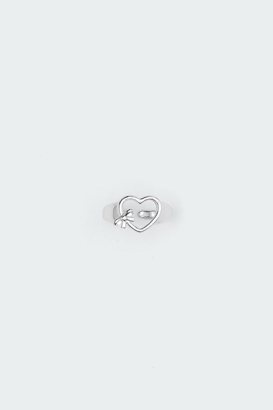 Bowed Heart Ring