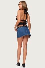 Ginny Mixed Polka Dot Halter Top