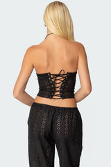 Lemon Lacey Cotton Corset