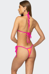 Contrast Micro String Bikini Bottom