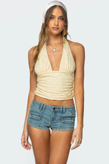 Halliday Eyelet Halter Top