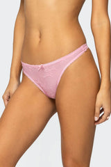 Darcie Sheer Lace Thong