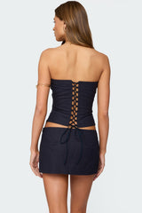 Rebel Linen Look Corset