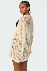 Darcee Oversized Crochet Cardigan