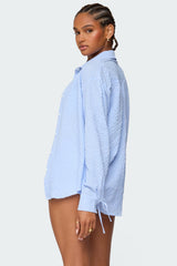 Lira Textured Gingham Button Up Shirt