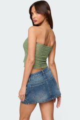 Liri Layered Lace Tube Top