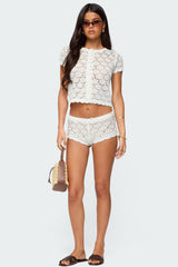 Elisa Open Knit Shorts