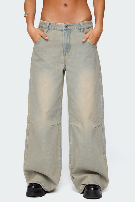 Santi Low Rise Wide Leg Jeans