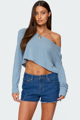 Cropped Off Shoulder Top