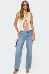 Verona Split Front Knit Top