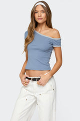 Lorna Contrast Off Shoulder Top