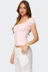 Oleana Gathered Bust Top