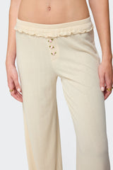 Posy Ruffle Pointelle Pants